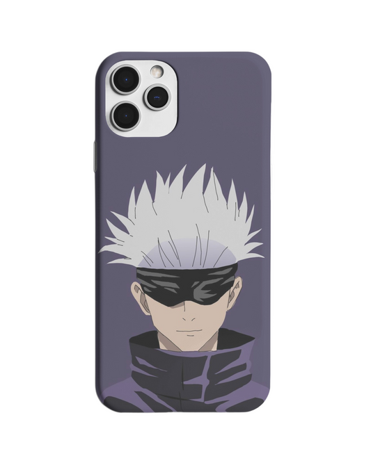 Blindfolded Power: Cool Anime Warrior Phone Case