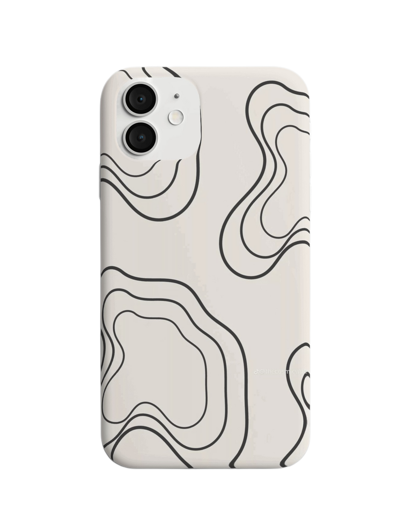 Abstract Contour Line Art Case – Minimalist Style
