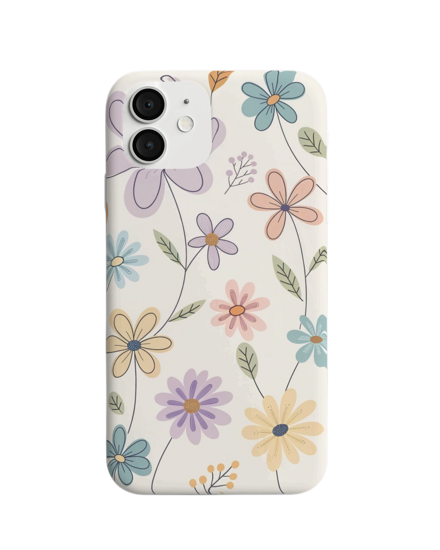 Whimsical Pastel Floral Phone Case – Charming & Cheerful Design