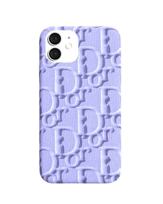 Lavender Luxe – Textured Monogram Pattern