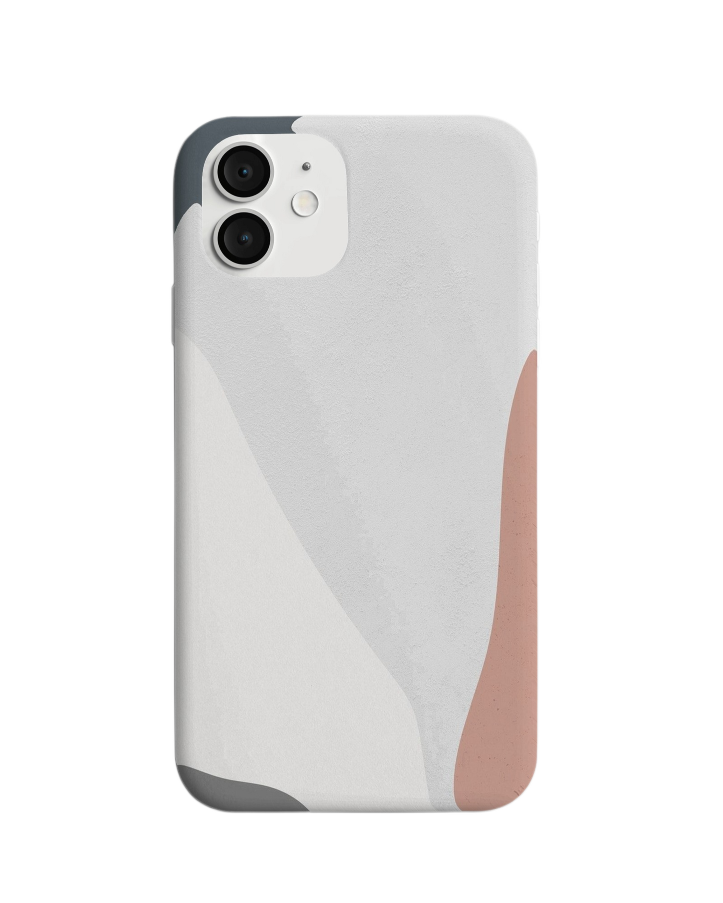 Muted Earth Tones Abstract Phone Case – Modern Minimalist Style