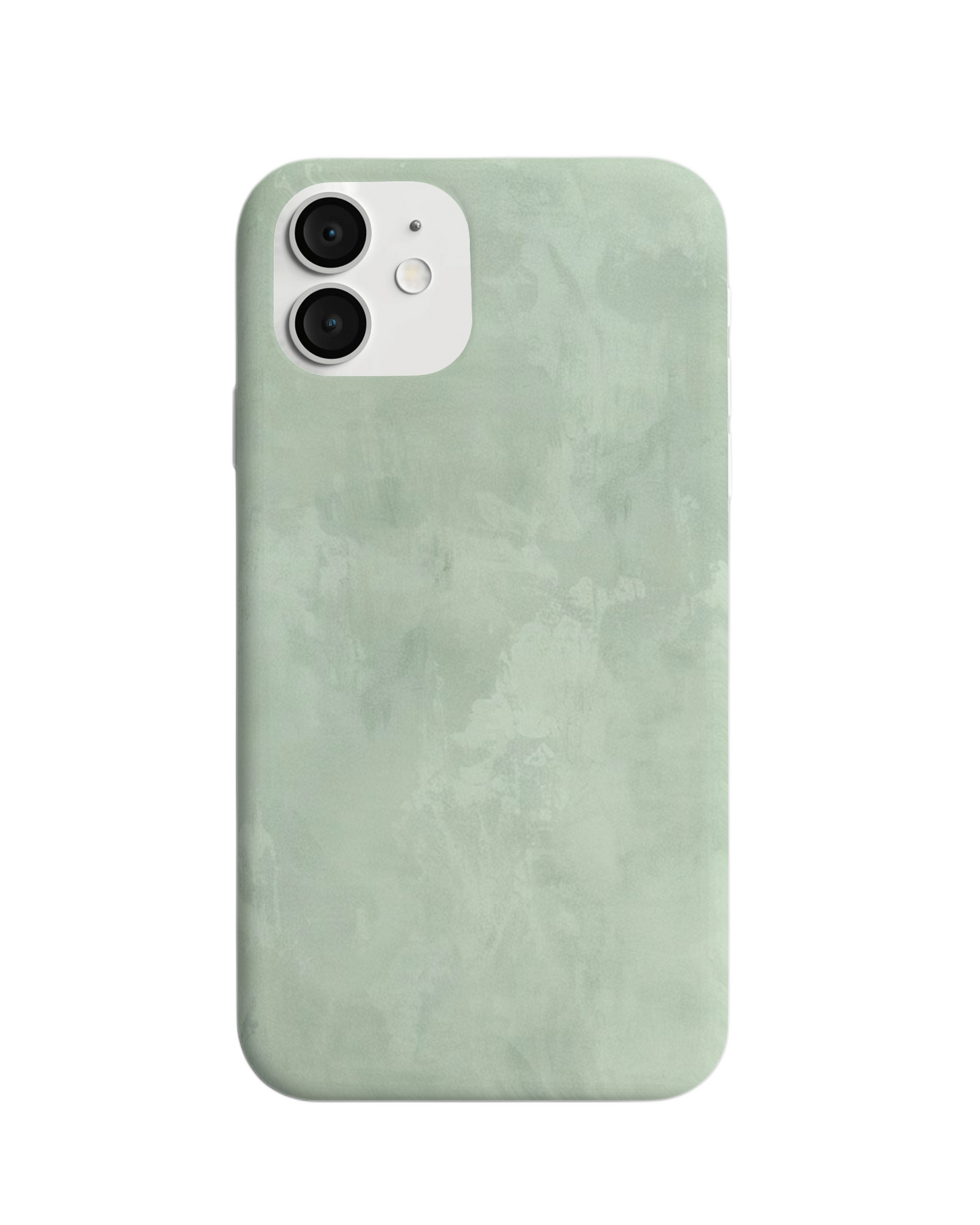 Sage Green Minimalist Phone Case – Soft Matte Texture Design