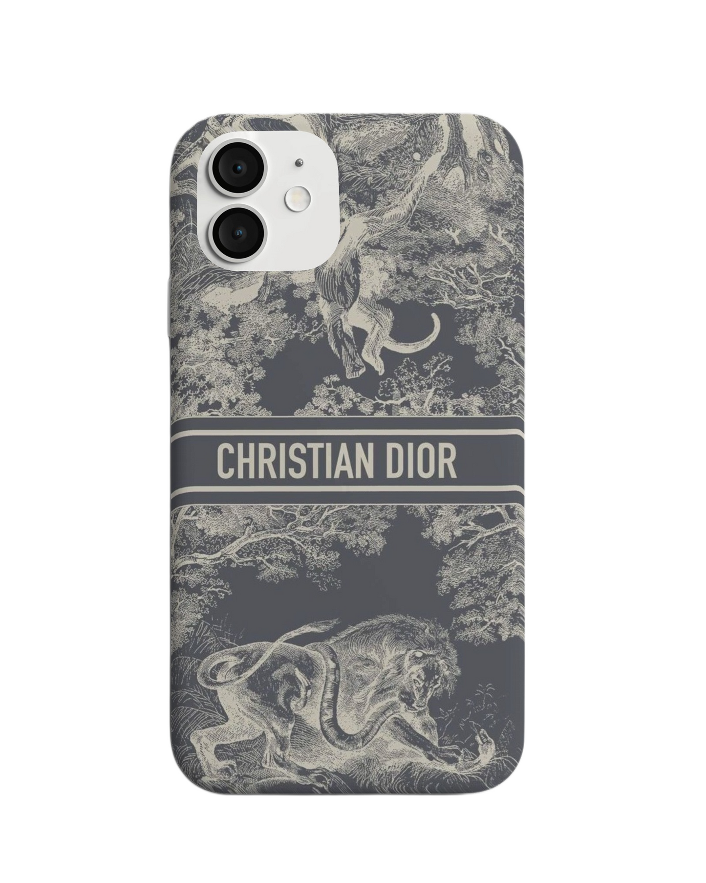 Elegant Vintage Jungle-Themed Phone Case – Classic Designer-Inspired Look