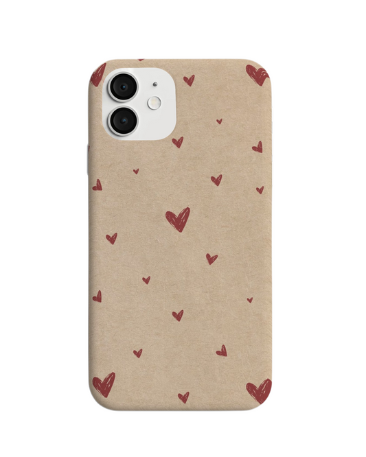 Kraft Love: Minimal Heart Doodles