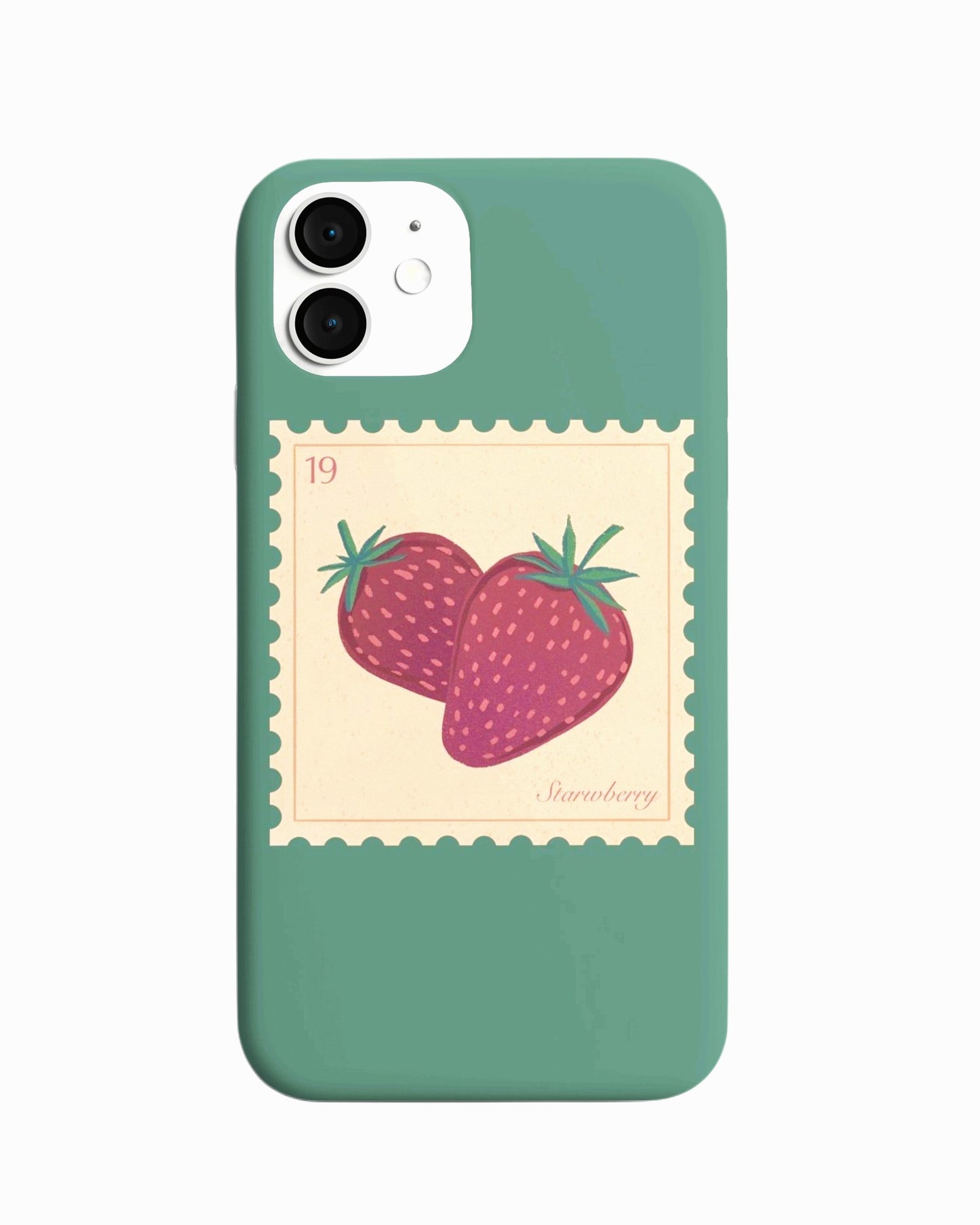 Vintage Strawberry Stamp – Retro Fruit Case
