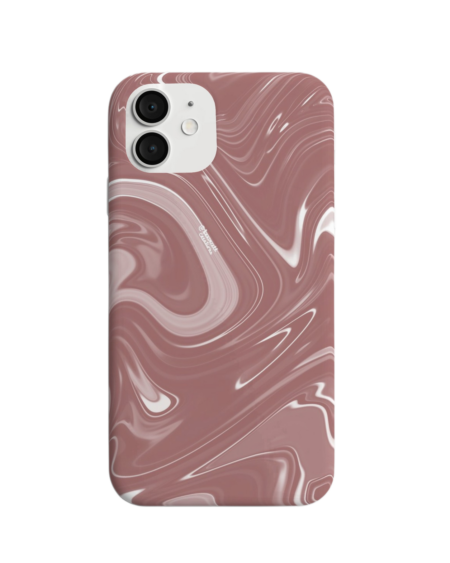 Rose Swirl Gloss – Abstract Marble Phone Case