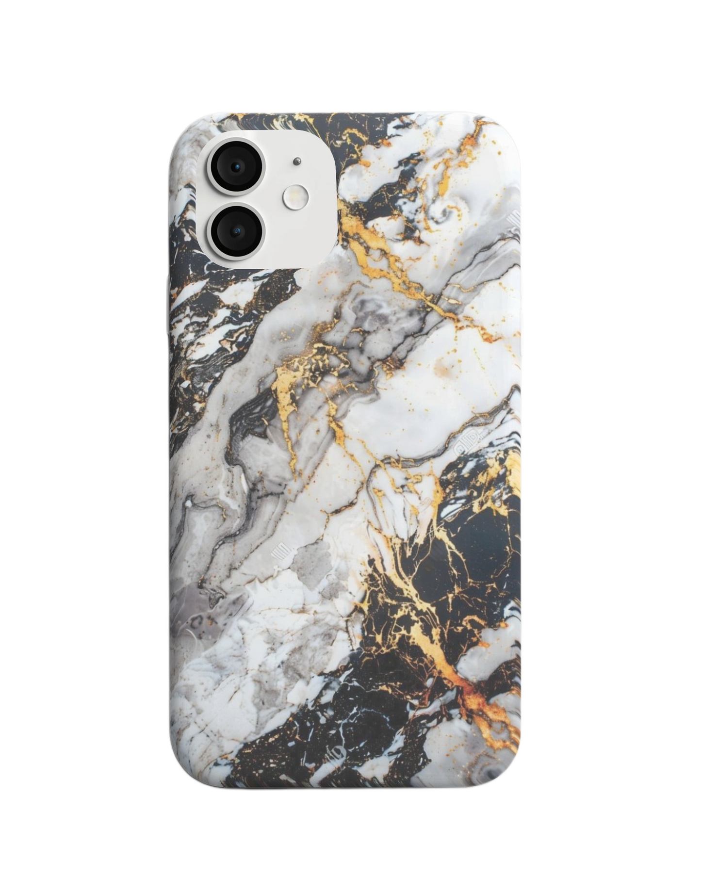 Elegant Black and Gold Marble Phone Case – Luxury Stone Design