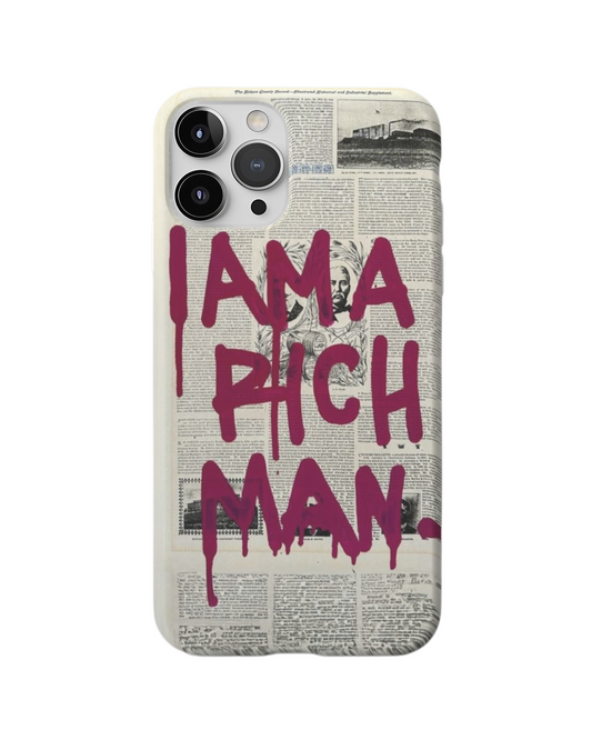 I Am a Rich Man" Graffiti-Inspired Phone Case