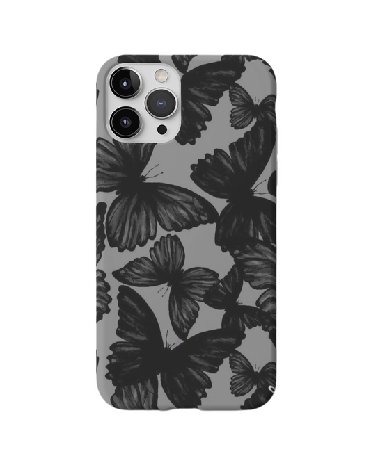 Midnight Monarchs Black Butterfly Phone Case