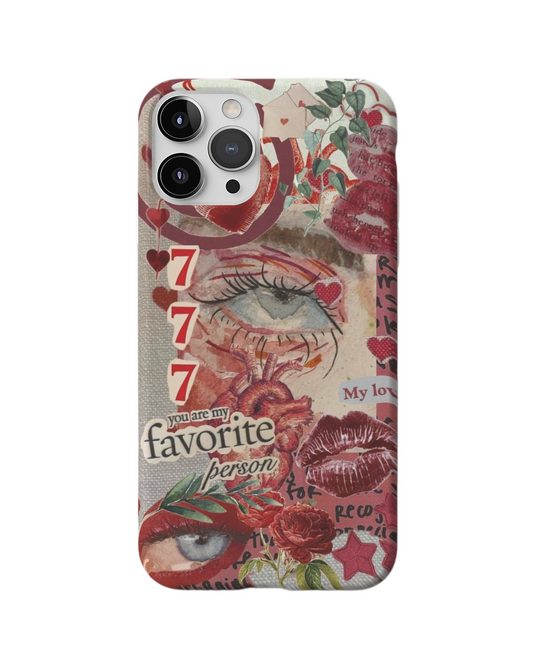Vintage Love Collage Phone Case – Artistic & Romantic Design