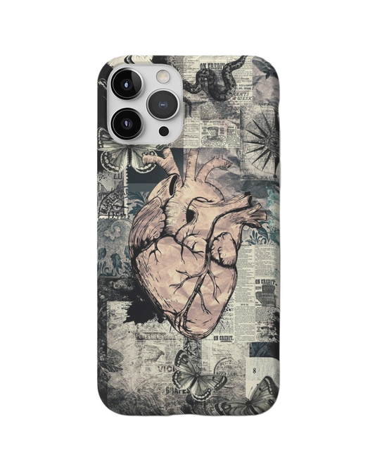 Vintage Anatomical Heart Case – Artistic Retro Design