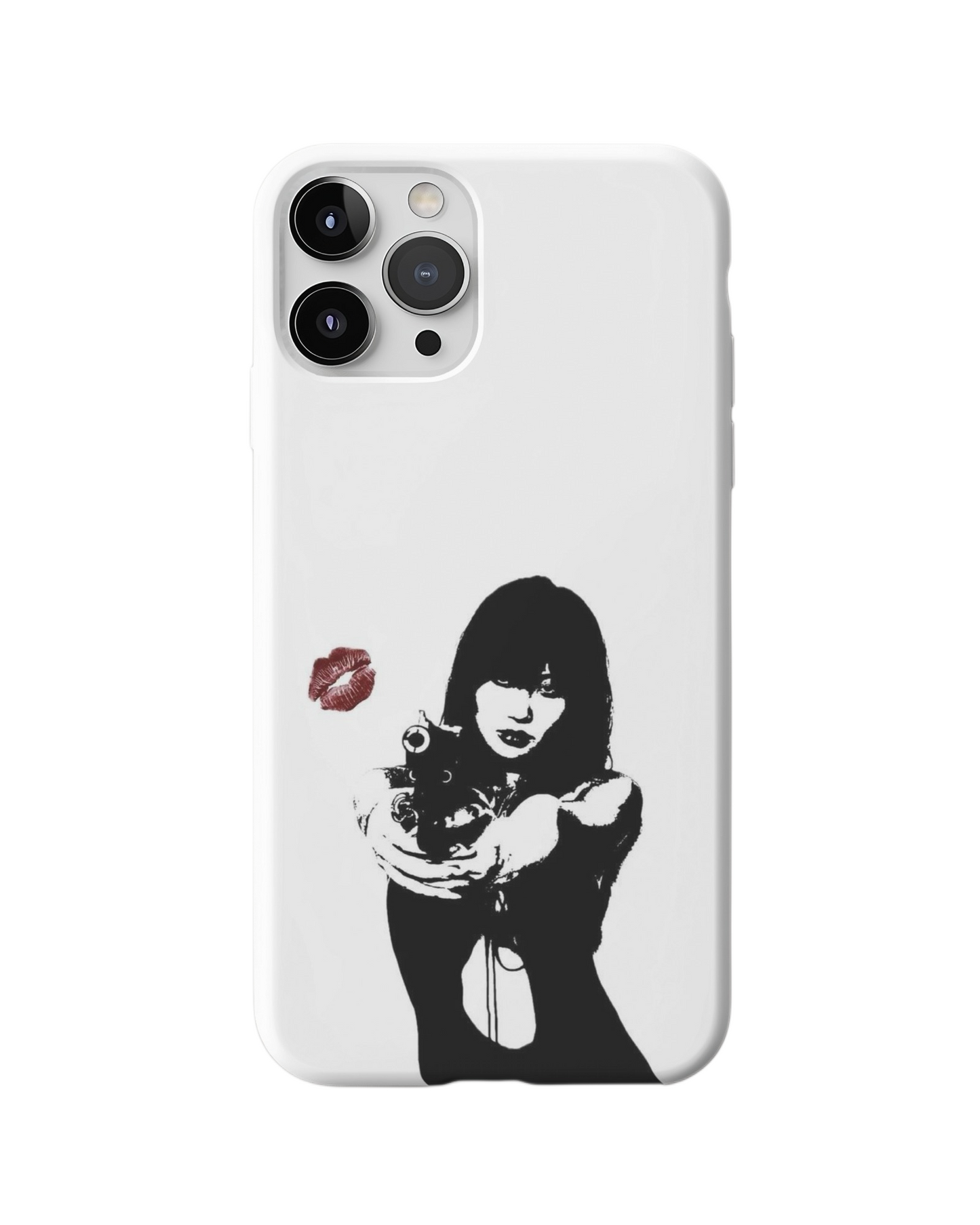 Femme Fatale Aesthetic Case – Bold Art on White